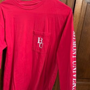 Belmont University Long-Sleeved Shirt Medium Red